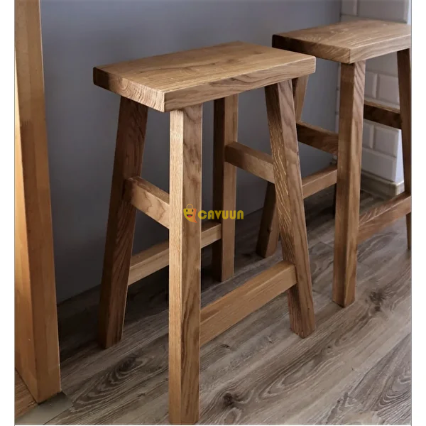 Weblonya Wooden Square Bar Stool 2120 Istanbul - photo 2