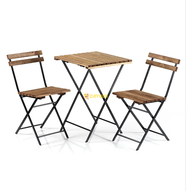 Weblonya Metal Bistro Set Garden Table Chair Set 2200 Istanbul - photo 1