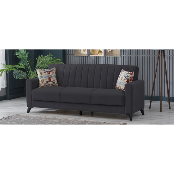 İpek Mobilya Kano 3 Seater Sofa Gray Istanbul