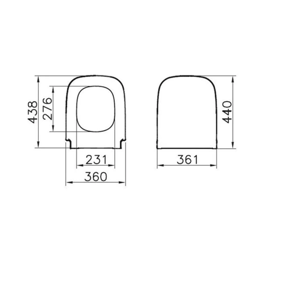 VitrA Vitra S20 Square Wall-Hung WC 48cm + S20 WC Seat + Vitra Concealed Cistern Set Istanbul