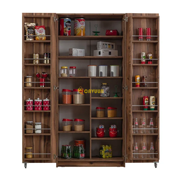 Eymense Demre Food Cabinet 2 Doors 200 Cm Multi-Purpose Pantry Walnut Istanbul - photo 5