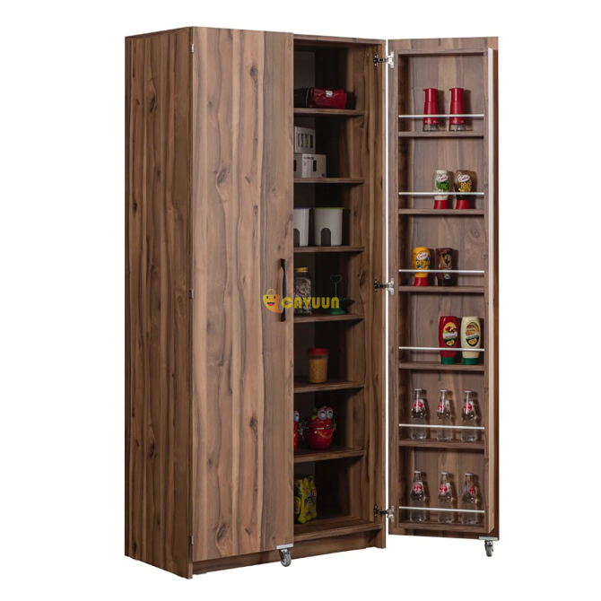 Eymense Demre Food Cabinet 2 Doors 200 Cm Multi-Purpose Pantry Walnut Istanbul - photo 1