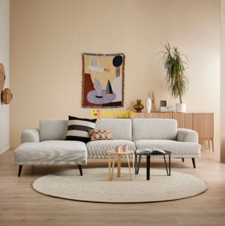 Flair Corner Sofa with Chaise Longue Left - Natural Melange Gazimağusa - photo 2