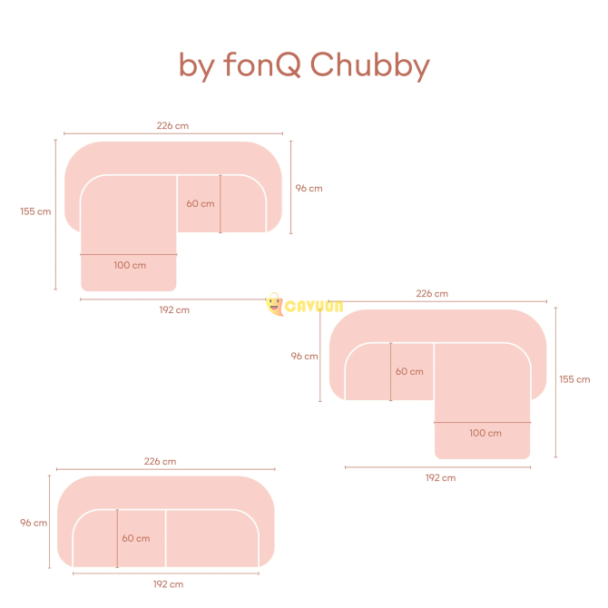 Chubby 3-seater sofa - Beige Gazimağusa - photo 8