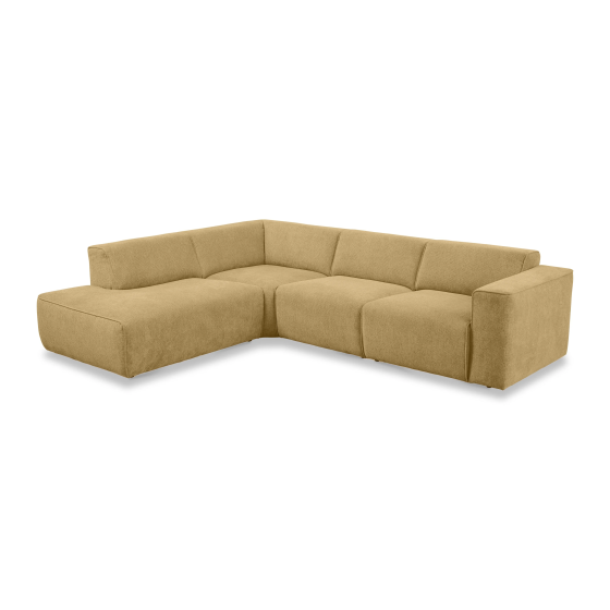 Stretch Corner Sofa Left - Sand Yellow Gazimağusa