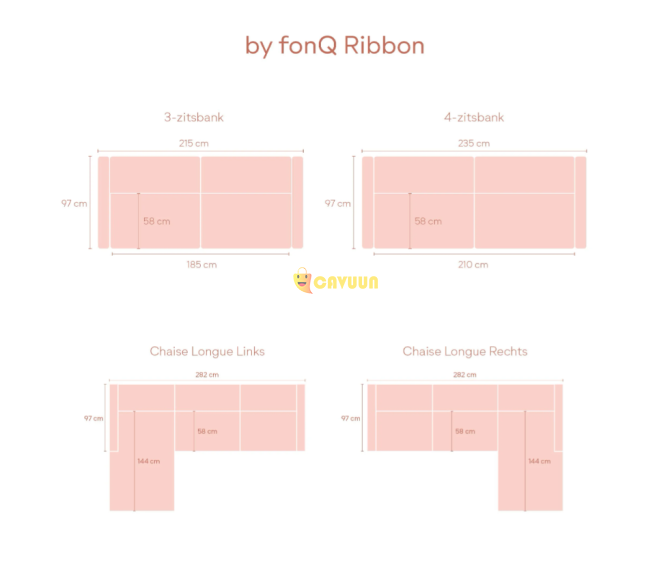 3-местный диван Ribbon - Норка - Риб Gazimağusa - изображение 7