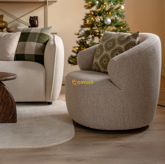 Hug Swivel Armchair - Beige Gazimağusa - photo 3