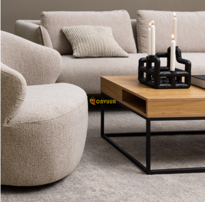 Hug Swivel Armchair - Beige Gazimağusa - photo 8