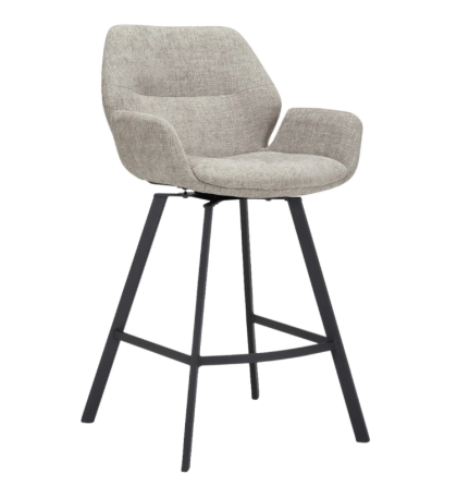 Moos Billy Bar Stool Swivel - Polyester - Greige Gazimağusa