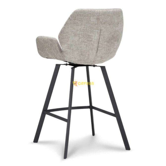 Moos Billy Bar Stool Swivel - Polyester - Greige Gazimağusa - photo 4