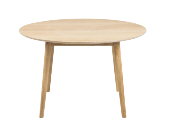 Basic Rounded Dining Table Ø 120 cm - Oak/Beige Gazimağusa