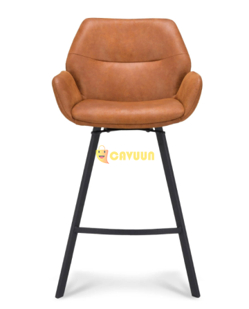 Moos Billy Bar Stool Swivel - Micro Leather - Cognac Gazimağusa - photo 2