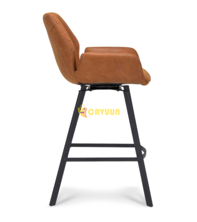 Moos Billy Bar Stool Swivel - Micro Leather - Cognac Gazimağusa - photo 3