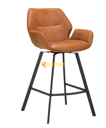 Moos Billy Bar Stool Swivel - Micro Leather - Cognac Gazimağusa - photo 1