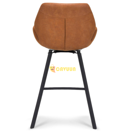 Moos Billy Bar Stool Swivel - Micro Leather - Cognac Gazimağusa - photo 4