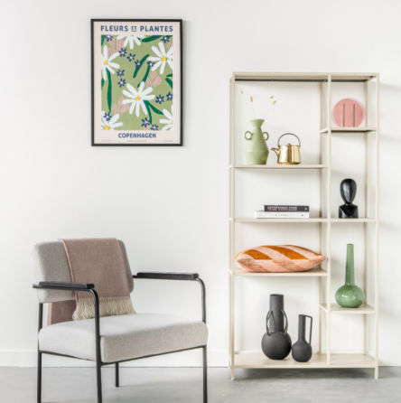 FonQ Latte Shelving Unit - Matte Beige Gazimağusa