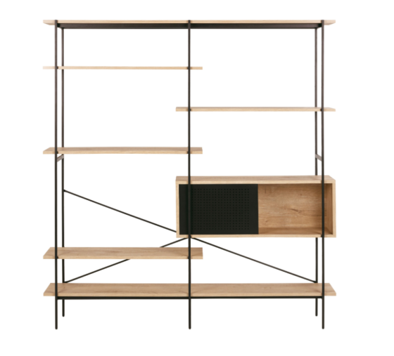 FonQ basic Sleek Shelving unit B 172 cm - Natural Oak Gazimağusa