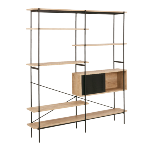 FonQ basic Sleek Shelving unit B 172 cm - Natural Oak Gazimağusa