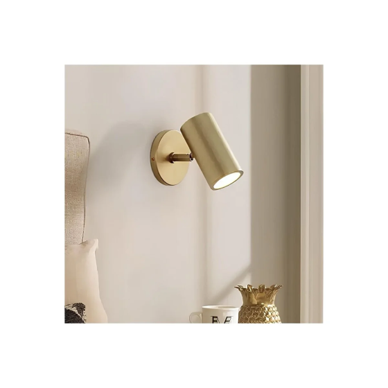 Buiva Modern Sophia Wall Sconce Movable Head Bulb Excluded Antique Gold Yellow Istanbul