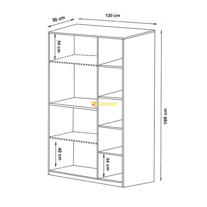 Dekorex White 3 Door Wardrobe Mnt315 Istanbul - photo 8