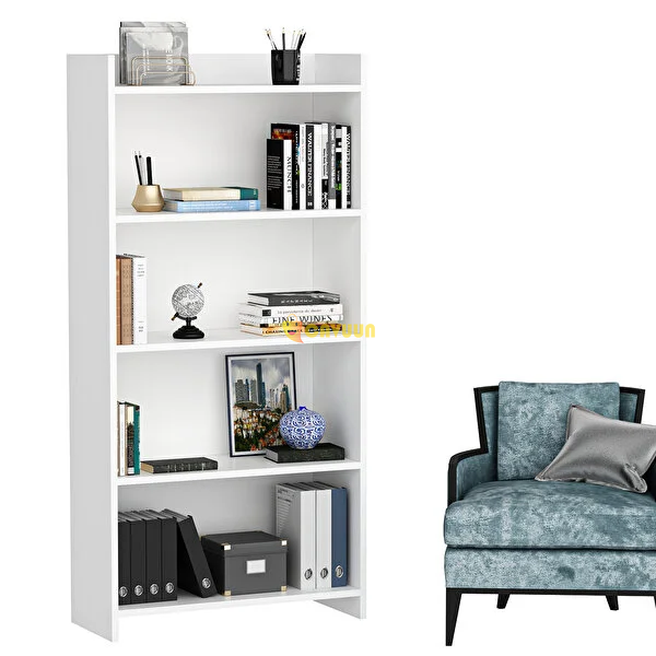 Cantek Design Amy Bookcase (60 Cm) White-White Istanbul - photo 3