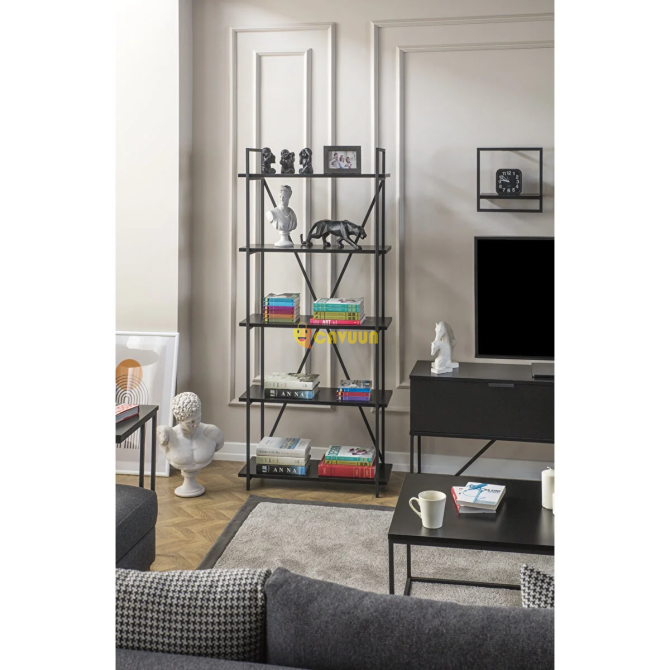 Milvaki Bookcase Black Black Istanbul - photo 2