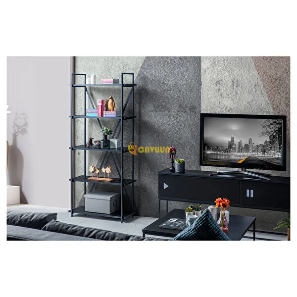 Milvaki Bookcase Black Black Istanbul - photo 3