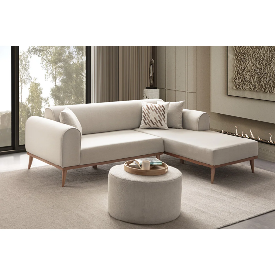 Edsy Home Rebull Corner Sofa Set Cream Стамбул