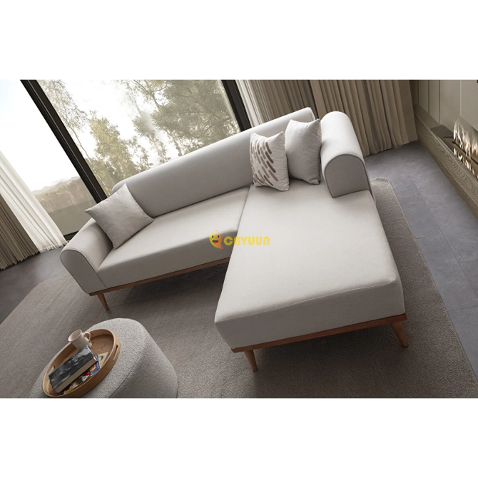 Edsy Home Rebull Corner Sofa Set Cream Istanbul - photo 4