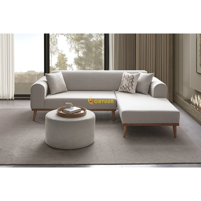 Edsy Home Rebull Corner Sofa Set Cream Istanbul - photo 3