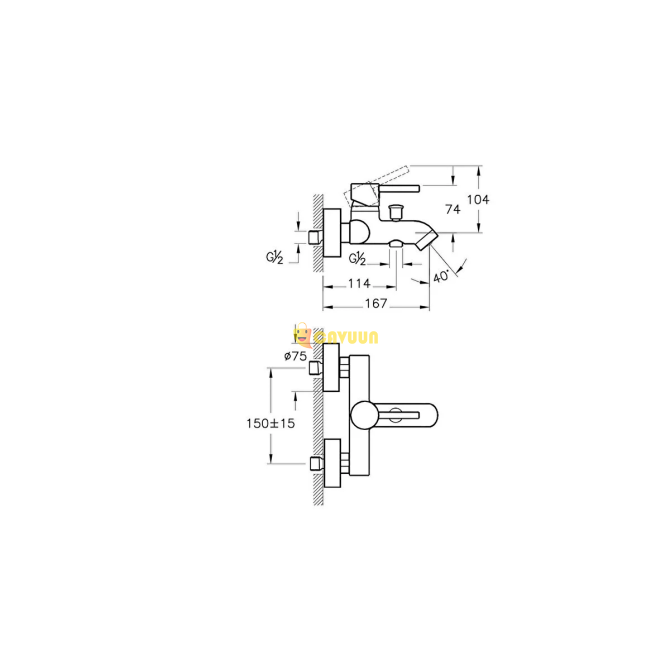 Sardici Velte Chrome Bathroom Faucet Brass Material 5 Years Warranty Istanbul - photo 2