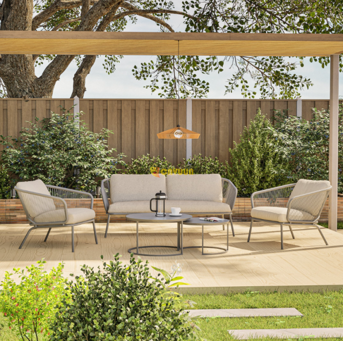 FonQ Wire Lounge Set - 2-Seater Sofa and Garden Chairs Gazimağusa - photo 5