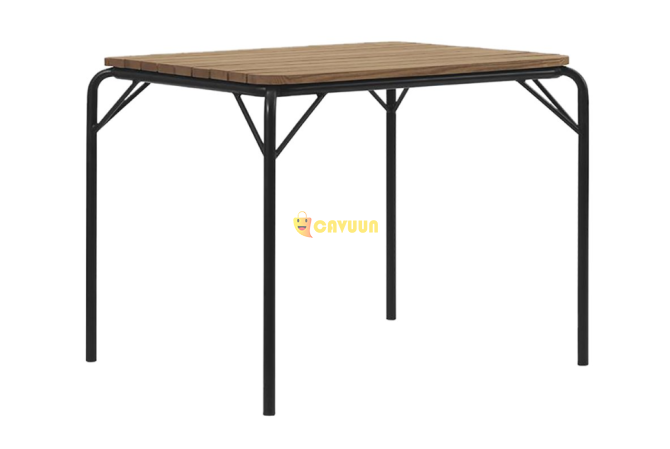 Normann Copenhagen Vig Garden table Robinia wood 90 x 80 cm - Black Gazimağusa - photo 1