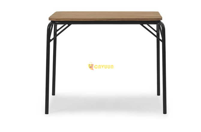 Стол Normann Copenhagen Vig Garden из дерева Robinia 90 x 80 см - черный Gazimağusa - изображение 3