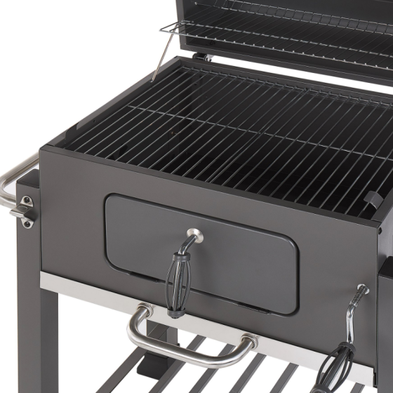 Beliani - PAVLOF - Charcoal grill - Grey - Steel Gazimağusa