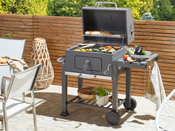 Beliani - PAVLOF - Charcoal grill - Grey - Steel Gazimağusa