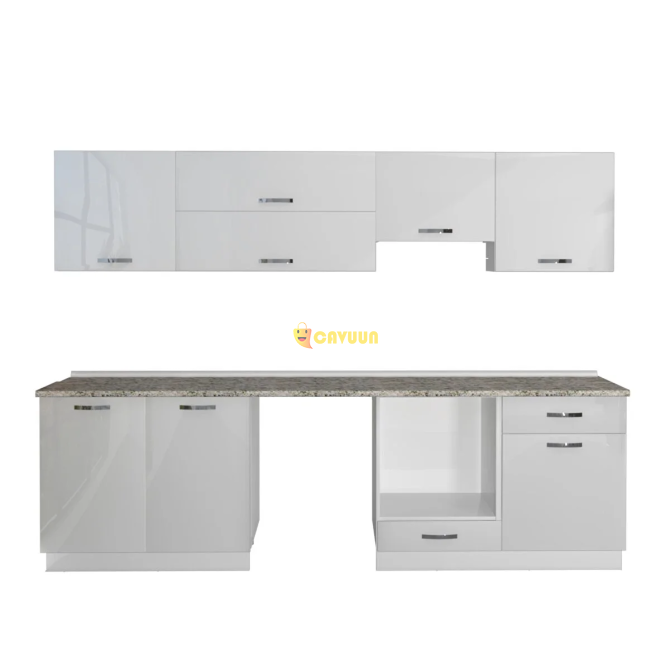 Decoraktiv Elite 280y Mdf Built-in Oven Module Ready Kitchen Cabinet - Countertop Included Istanbul - photo 4