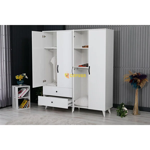 İpek Mobilya Lanza 4 Door 2 Drawer Cabinet Width 120 Cm White Legs Istanbul - photo 3