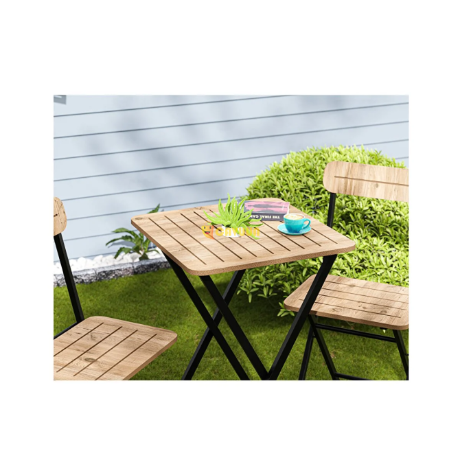 Portable Garden Table Chair Bistro Set Pine 1392 Istanbul - photo 2