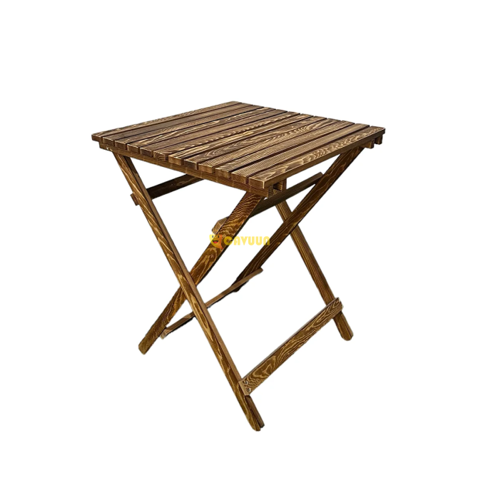 Webotto 8 Wooden Balcony Garden Kitchen 3 Piece Bistro Set 2 Chairs 1 Table Set 50x50cm Ykm Mob246 Istanbul - photo 5