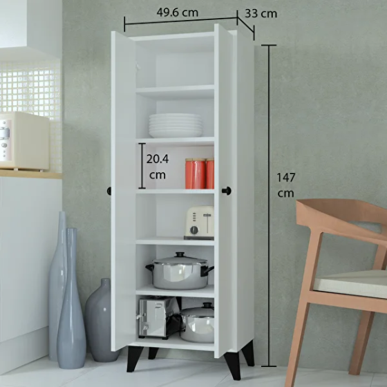 Mobilique Venice 6-Shelf Kitchen Cabinet Стамбул