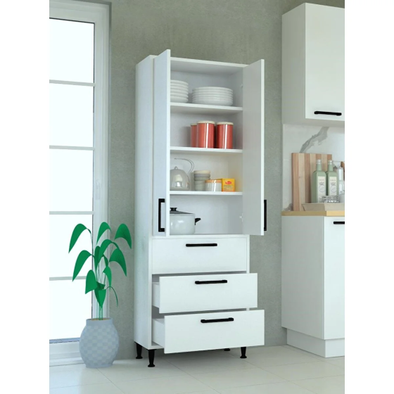 Mobilique 3 Drawer 2 Door Moon Cabinet Kitchen Cabinet Стамбул