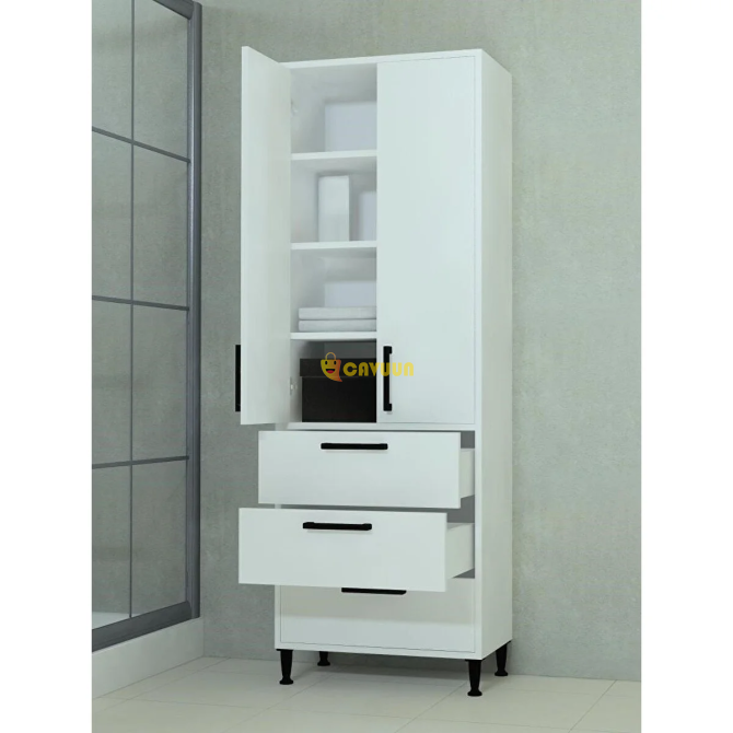 Mobilique 3 Drawer 2 Door Moon Cabinet Kitchen Cabinet Istanbul - photo 2