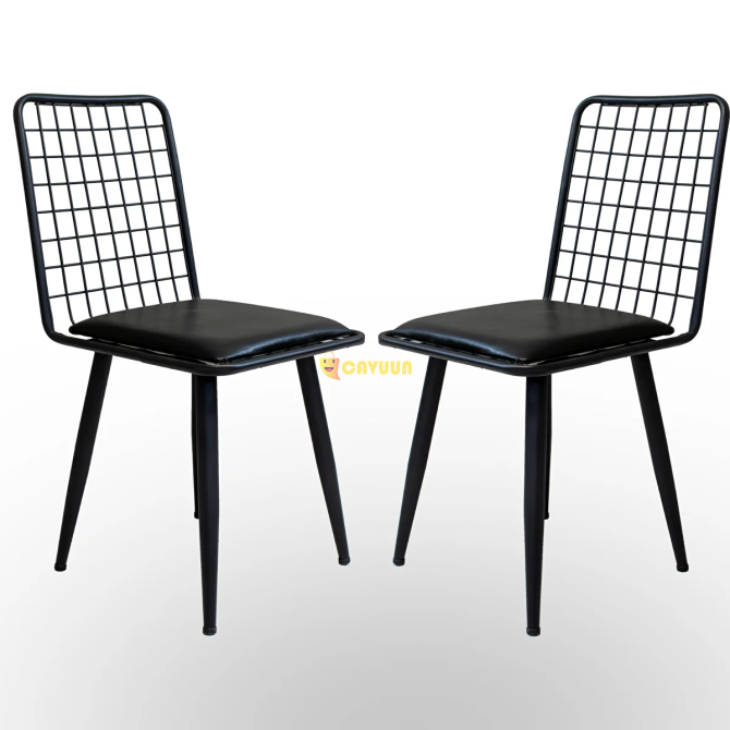 Zuesse Design Emel 70x70 Dining Table Chair Set 2 Person Star Chair Living Room Balcony Cafe Set Bla Istanbul - photo 3