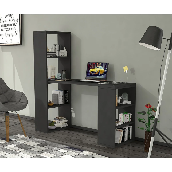 Rock Study Desk Black Istanbul