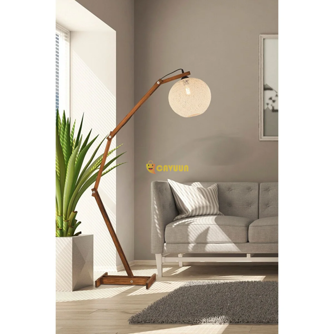 ANG Design Wooden C Floor Lamp Cream Istanbul - photo 1