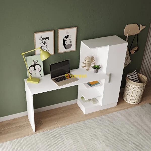 Robin Home Arthur Young Child Study Desk with Bookcase White Istanbul - photo 3