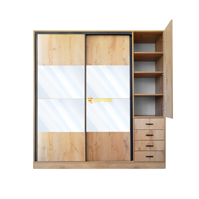 Pramo Furniture Sliding Wardrobe with Drawer and Dresser Istanbul - photo 1