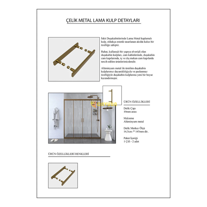 İskit Shower Cabin 160 Cm 2 Fixed 2 Sliding Between Two Walls Inox Profile 6mm Transparent Cabin 160 Istanbul - photo 3