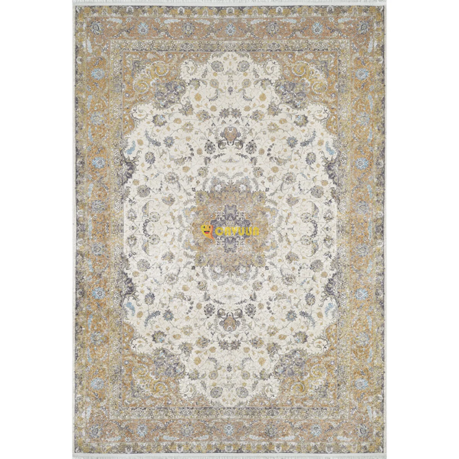 Classic Gold Pattern Cream Living Room & Sitting Room Runner & Bedroom Digital Printed Istanbul - photo 1